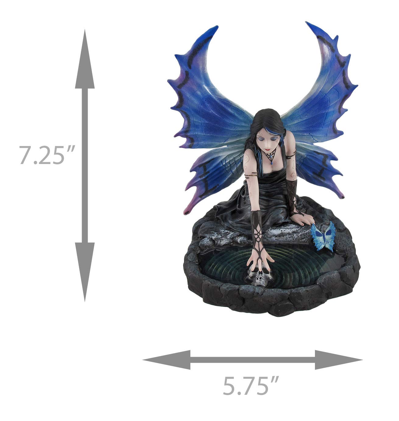 Immortal Flight Gothic Fairy Figurine by Anne Stokes Skull and Ornament 18.4cm 6