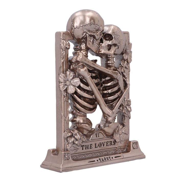 The Lovers Bronze Gothic Skeleton Ornament 20.5cm