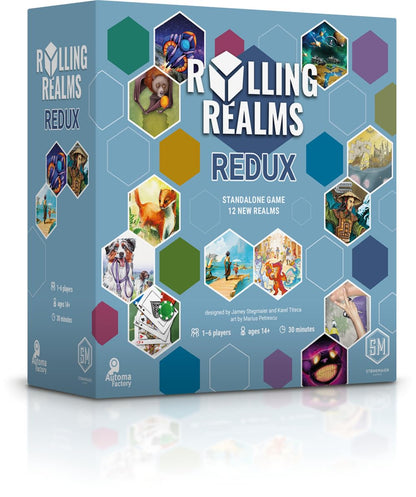 Rolling Realms Redux A Light Strategic Standalone Roll-and-Write Game for Families 1