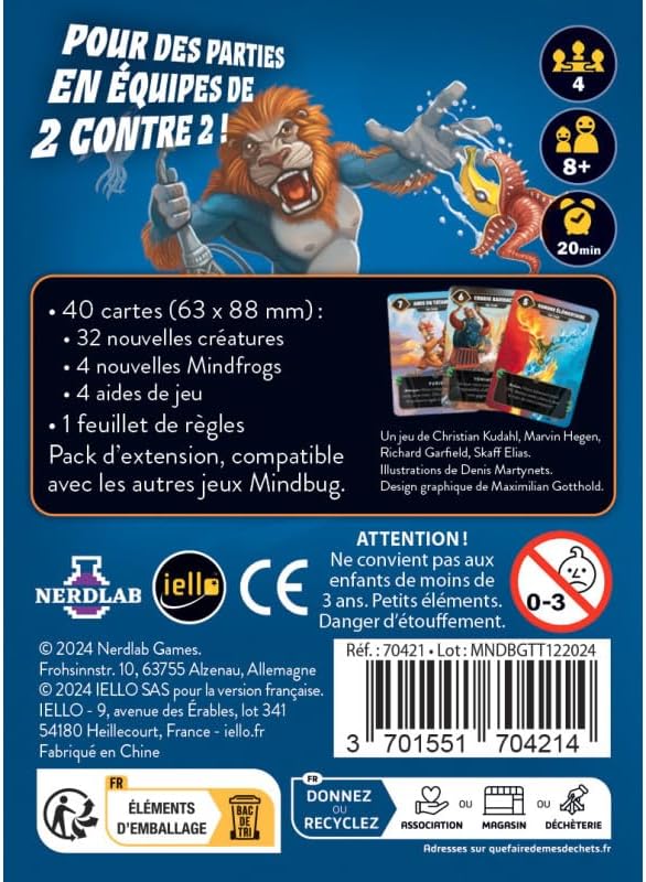 Mindbug Tag Team 2 Vs 2 Mode Card Game