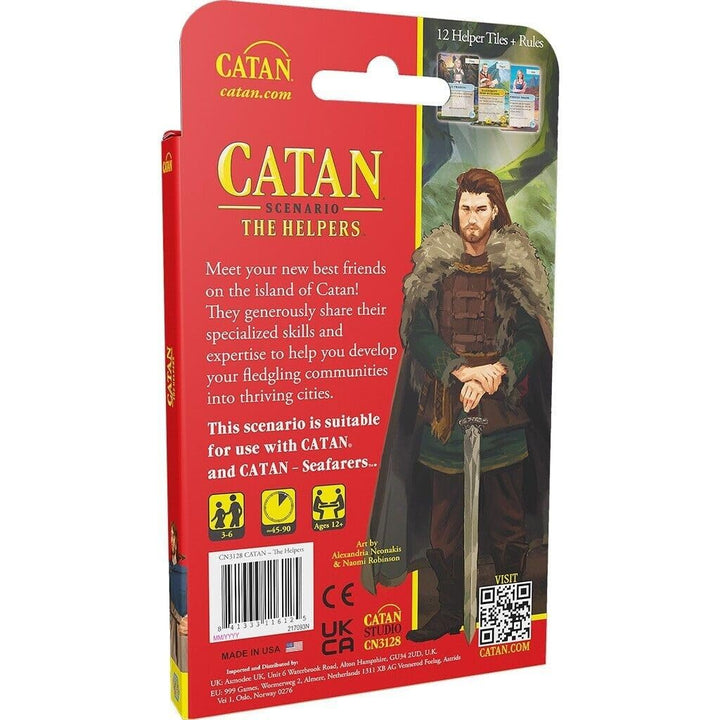 CATAN The Helpers SCENARIO EXPANSION- New Characters, Abilities, and Strategy for Your CATAN Adventures! Family Game for Kids & Adults, Ages 12+, 3-6 Players, 45-90 Min Playtime, Made by CATAN Studio