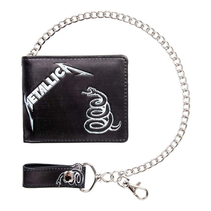 Metallica Black Album Wallet with Chain Officially Licensed