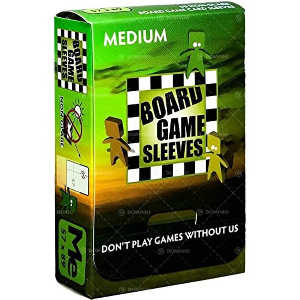 Arcane Tinman Card Sleeves – Medium Non-Glare 50 CT – Card Sleeves are Smooth & Tough – Compatible with Munchkin, A Game of Thrones, Ticket to Ride Variants, and More, Clear, (ART10423) 1