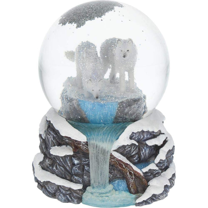 Lisa Parker Warriors of Winter Wolf Snowglobe 14.5cm