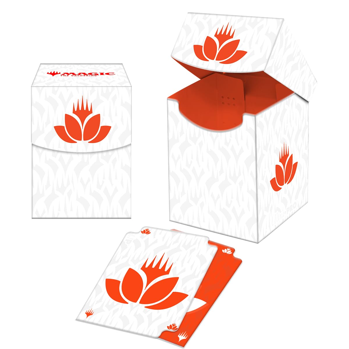 Ultra Pro - Mana 8 100+ Deck Box - Lotus for Magic: The Gathering, Stores & Holds 100 Standard Sized Cards, Durable Protective Collector's Game Deck Card Holder Box 1