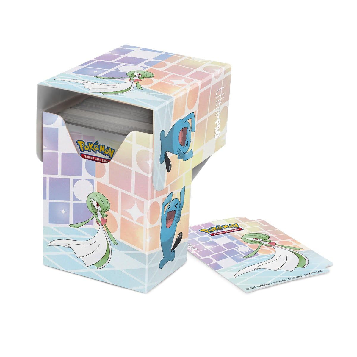 Ultra Pro - Gallery Series Trick Room Full View Deck Box® for Pokémon, Collector's Favorite Vibrant Design Large Capacity Durable Robust TCG Card Storage Box Accessory 1