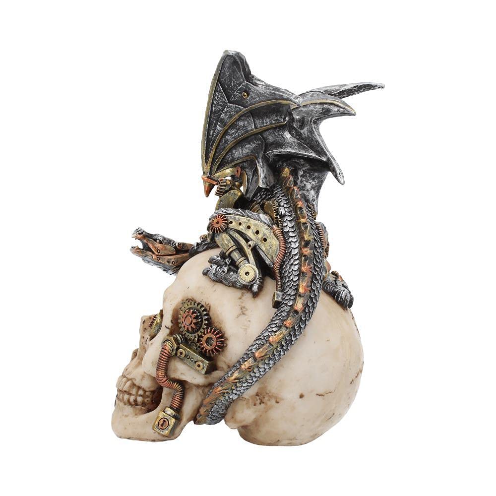 Steel Wing Steampunk Dragon Skull 21cm 2
