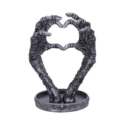 Gothic Mummified Love Heart Hands Jewellery Dish Holder 22cm 3