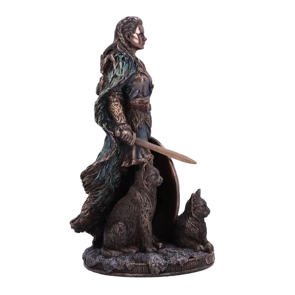 Bronze Freya Goddess of Love Figurine 21cm