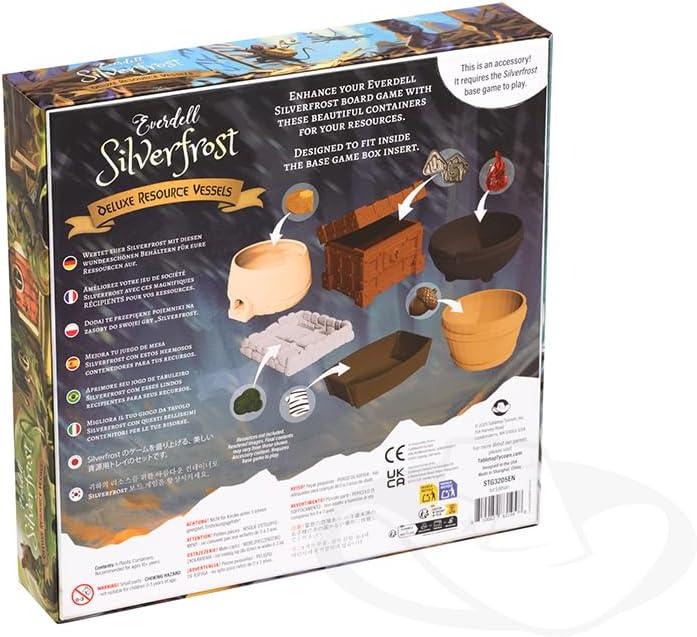 Everdell Silverfrost Deluxe Resource Vessels Board Game Accessory