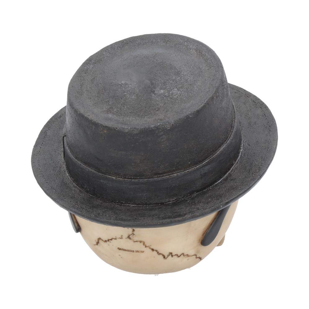 Small Badass Hat and Sunglasses Skull Figurine 14cm