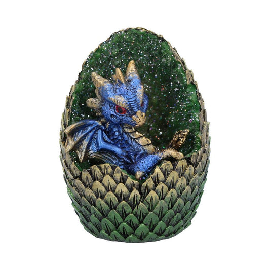 Blue Geode Home Glittering Hatchling and Egg Figurine 10.7cm 1