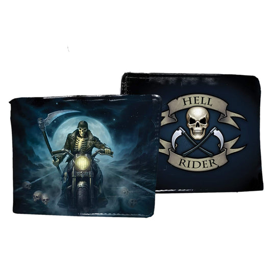 Hell Rider Biker Wallet Blue 11cm Nemesis Now James Ryman 1
