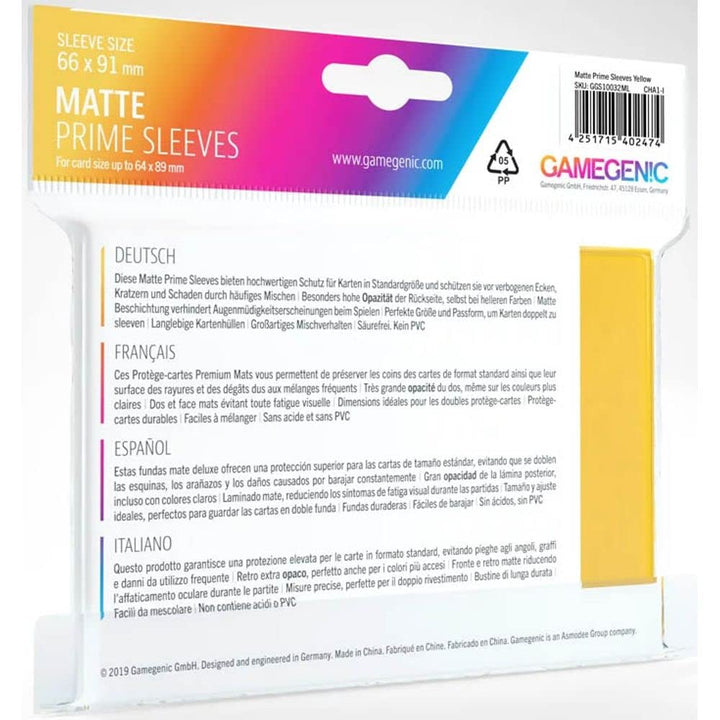 GAMEGEN!C Gamegen!C Pack of Matte Prime Sleeves (100)