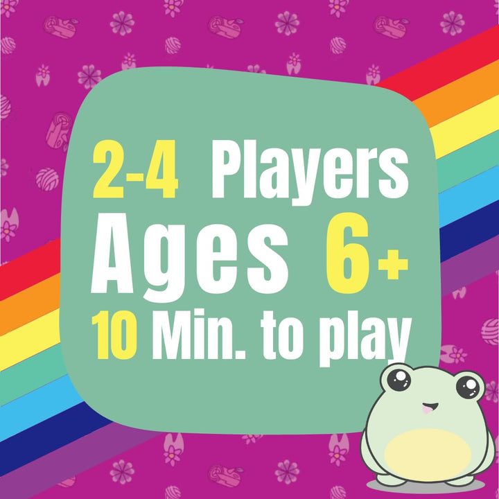 Rainbow Bunny Bop - A Family-Friendly Card Game - Perfect for Boys, Girls, Kids, Families & Adults Who Love Card Games and Board Games