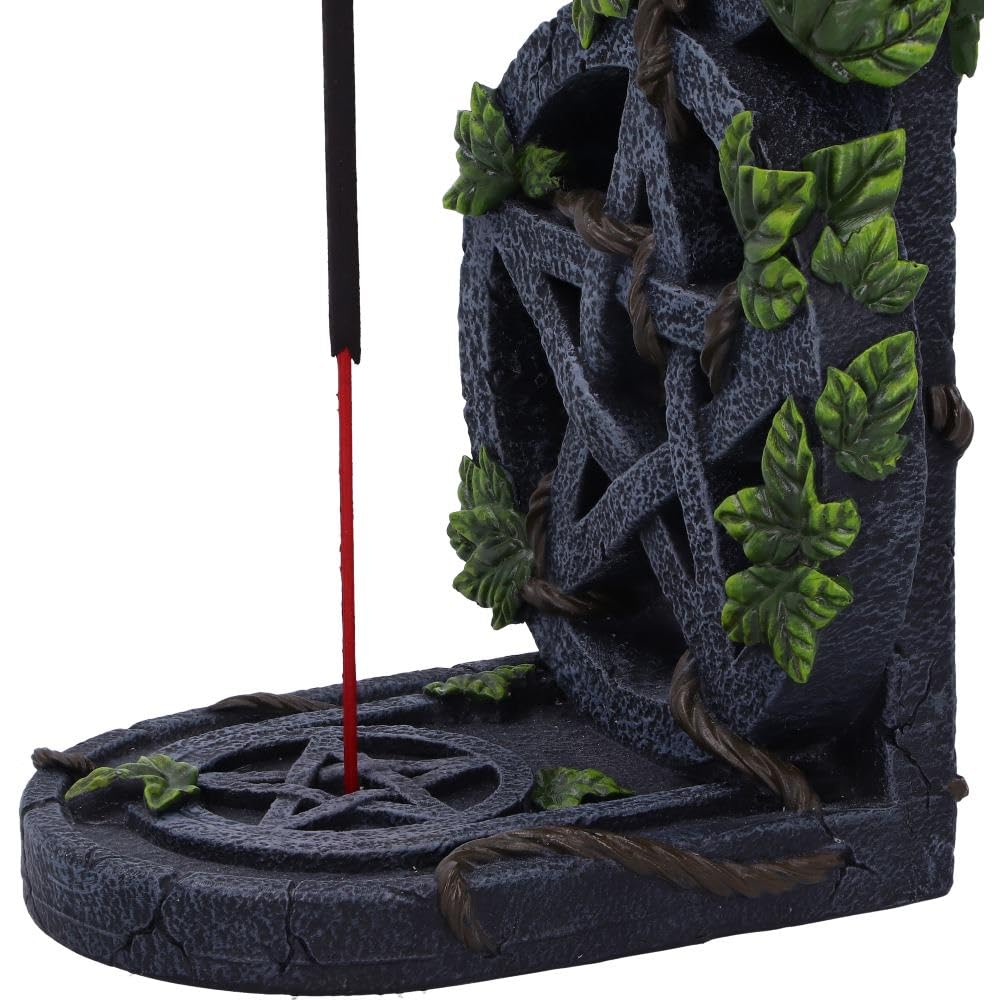 Aged Pentagram Wiccan Incense Burner 20.5cm 3
