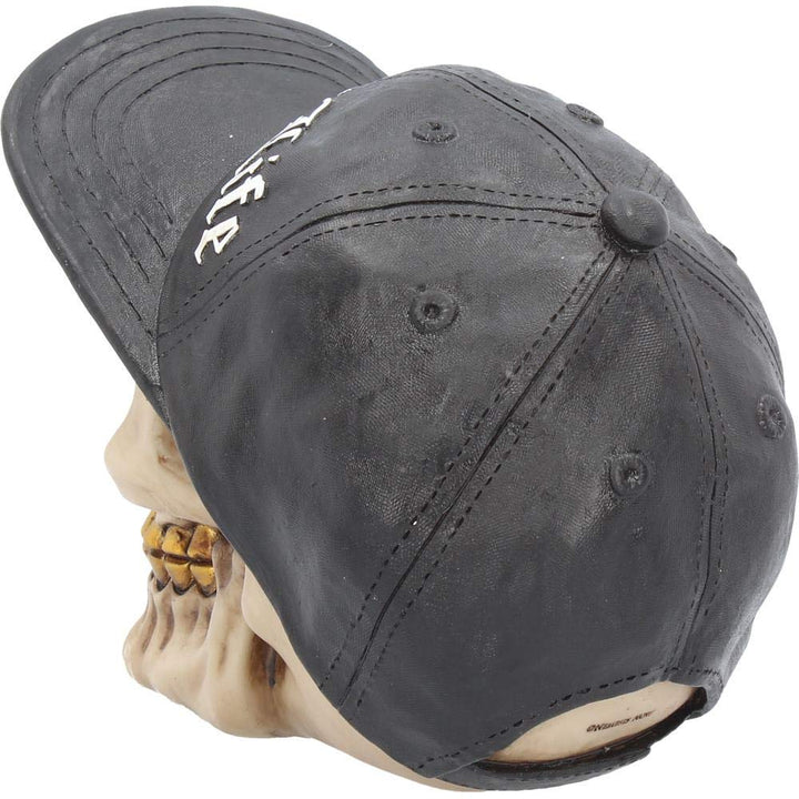 Thug Life Skull with Gold Teeth and Baseball Cap Figurine 15.8cm
