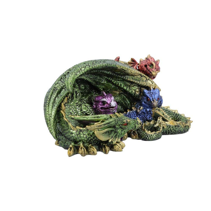 Hatchling Horde Metallic Dragon Figurine 17.3cm