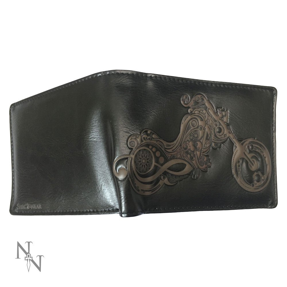 Embossed Motorcycle Bike Wallet 11cm 3