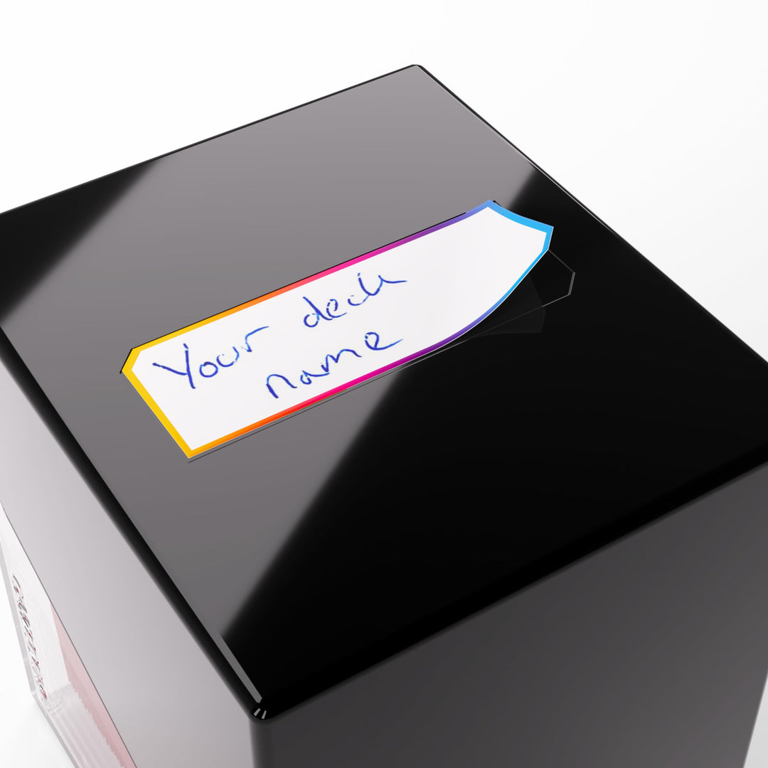 Gamegenic Bastion 100+ XL Deck Box - Compact, Secure, and Perfectly Organized for Your Trading Cards! Safely Protects 100+ Double-Sleeved Cards, Black/Clear Color, Made