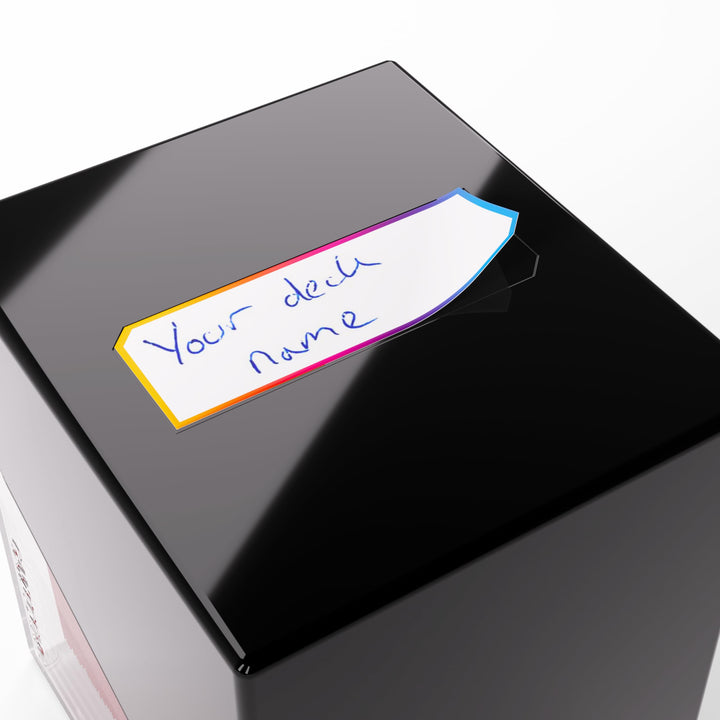 Gamegenic Bastion 100+ XL Deck Box - Compact, Secure, and Perfectly Organized for Your Trading Cards! Safely Protects 100+ Double-Sleeved Cards, Black/Clear Color, Made