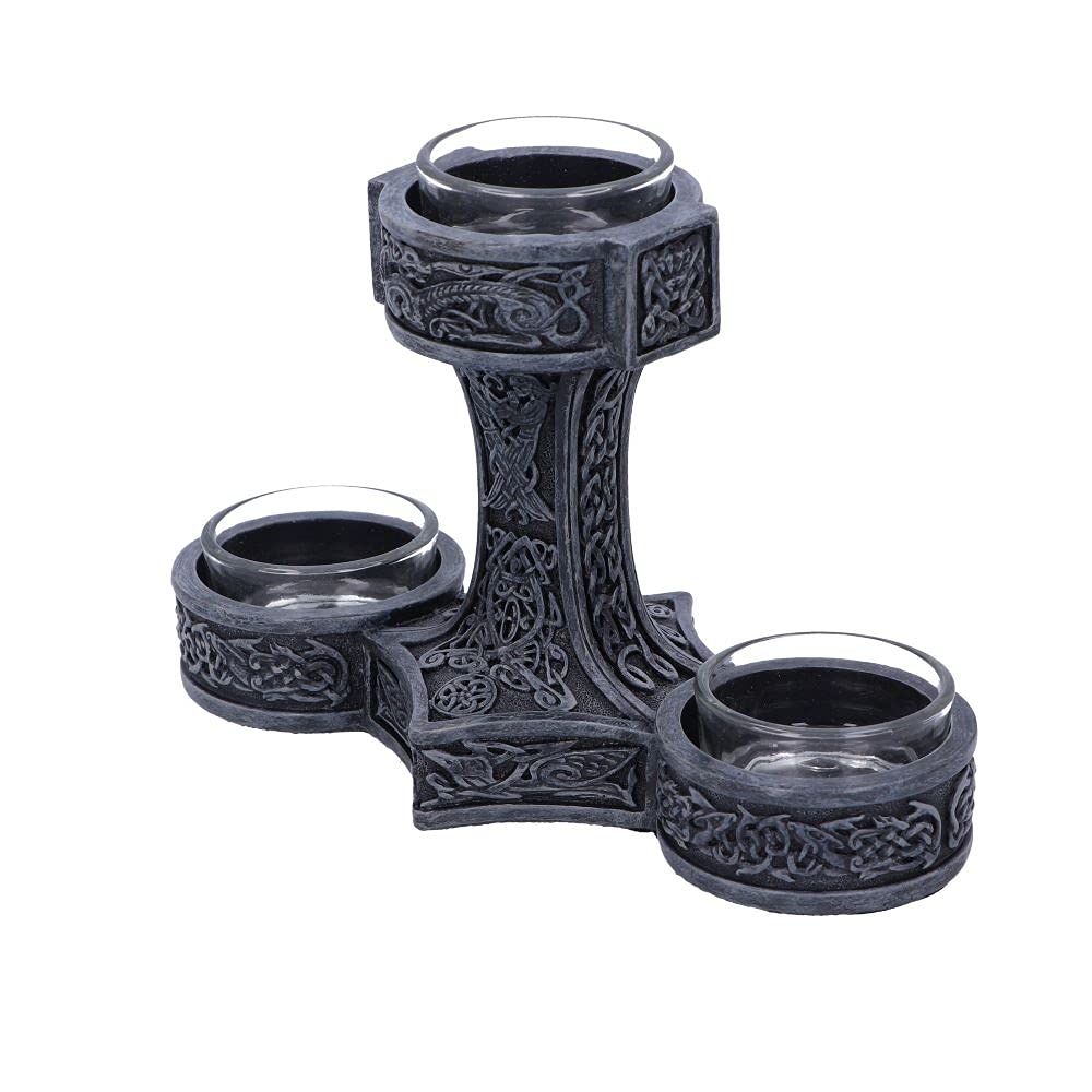 Thors Hammer Tea Light Holder 18.5cm 3