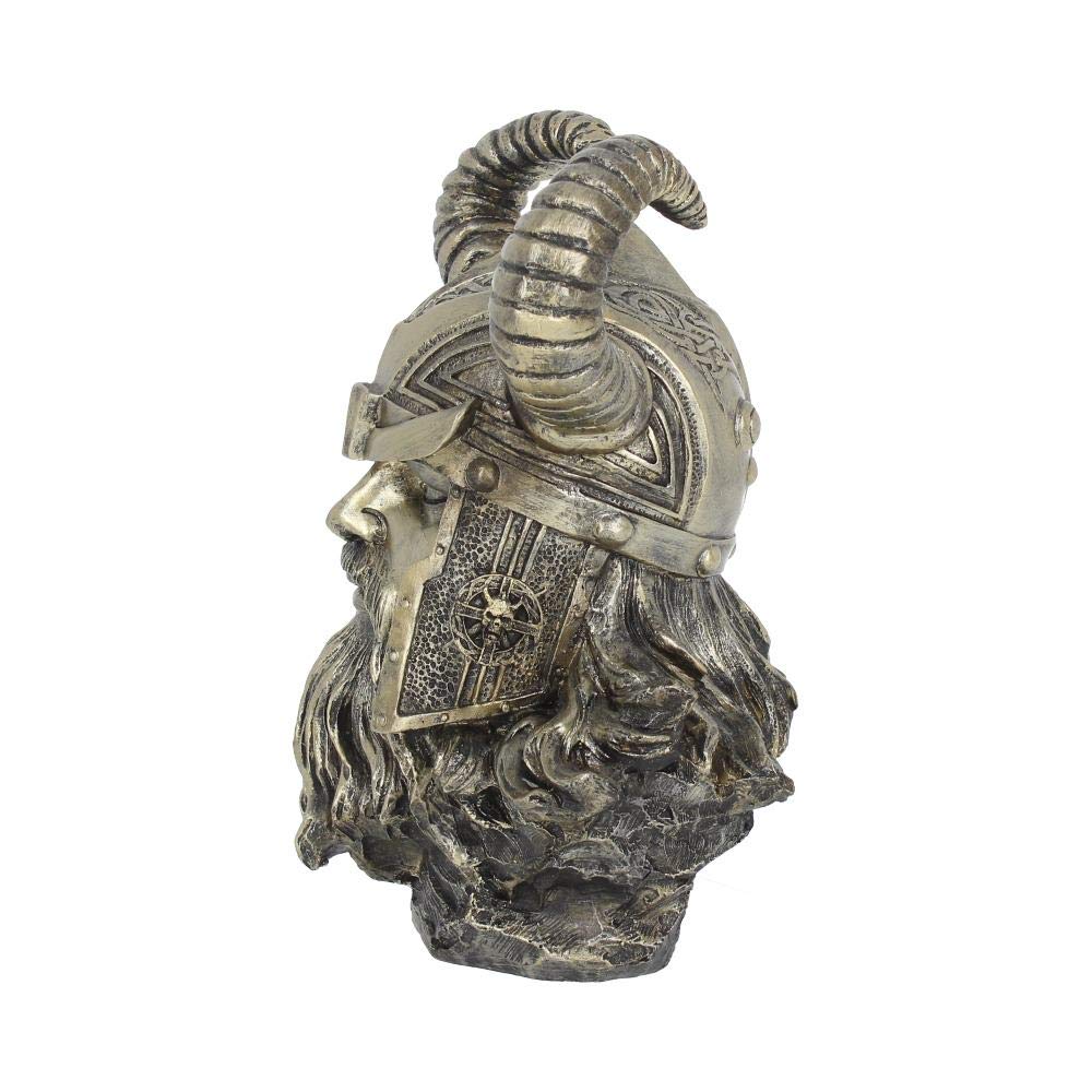Bronze Odin Norse Viking God Bust 21.5cm