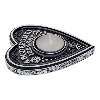 Black and White Spirit Board Tea Light Holder 9.5cm 4