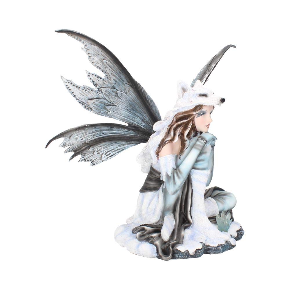Fae Lore Winter Fairy Wearing Wolf Hide 30cm Fae-Lore.