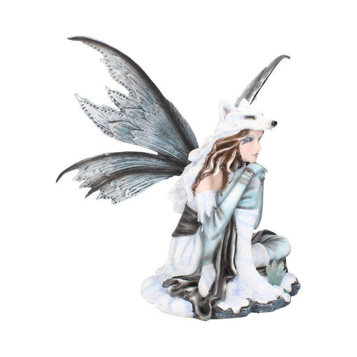 Fae Lore Winter Fairy Wearing Wolf Hide 30cm Fae-Lore.