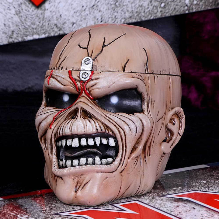 Iron Maiden Eddie The Trooper Head Trinket Box 18cm Officially Licensed