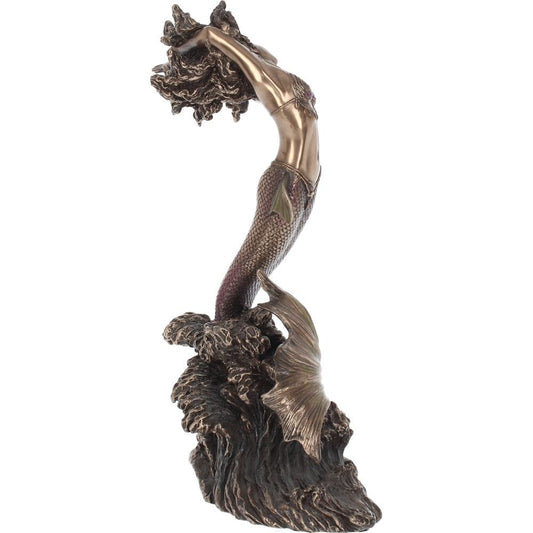 Yemaya Goddess of Water Figurine Bronze Mermaid Ocean Ornament 27cm 2