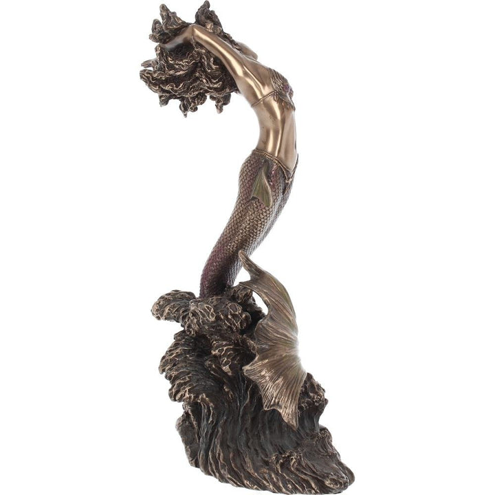Yemaya Goddess of Water Figurine Bronze Mermaid Ocean Ornament 27cm