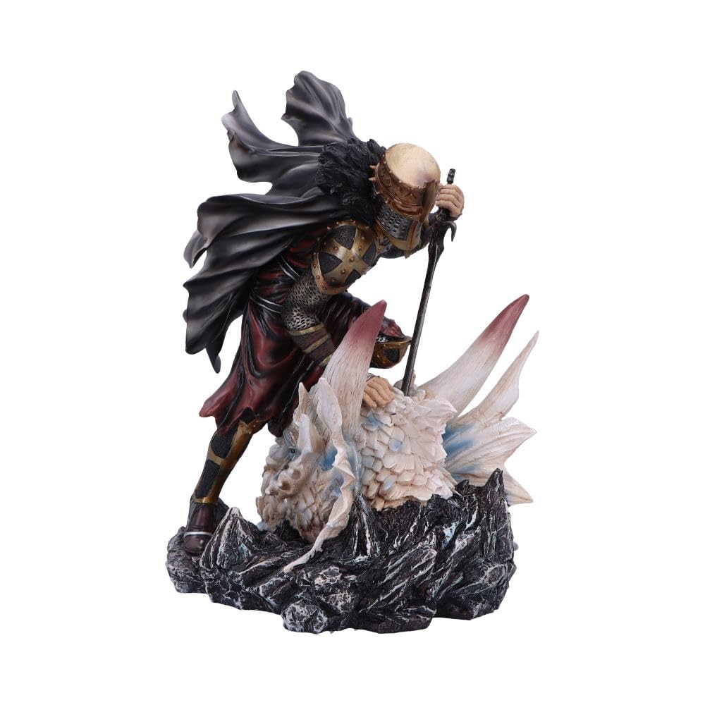 The Price of Valour Kneeling Knight with Slain Dragon Figurine 34.5cm 1