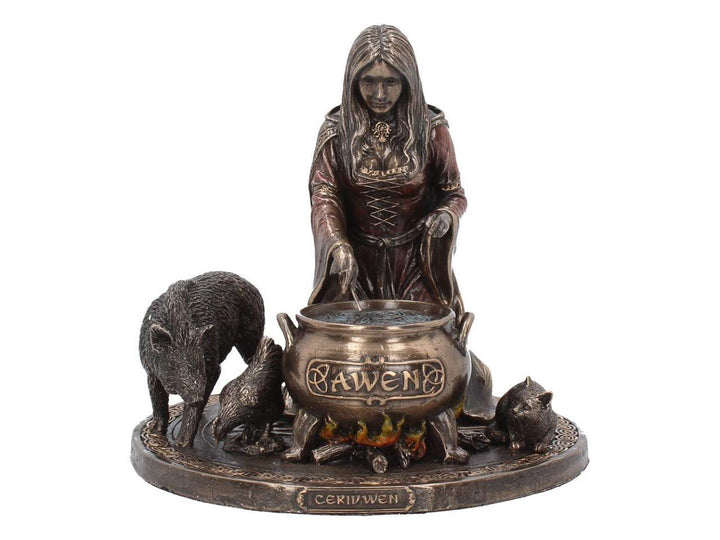 Bronze Welsh Goddess Ceridwen Figurine 17cm