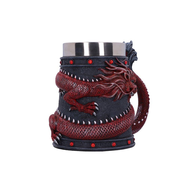 Dragon Coil Tankard Red 16cm