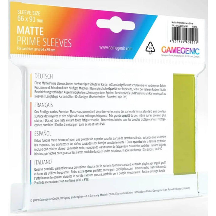 GAMEGEN!C Gamegen!C Pack of Matte Prime Sleeves (100)