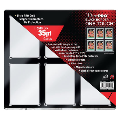 Ultra PRO Black Border ONE Touch 6 Graded Card Display Case Show Off & Protect 1