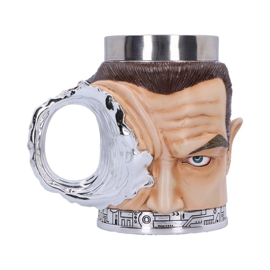 Terminator T1000 Head with Bullet Hole Collectible Tankard T-1000 18.5cm Drinking Mug 2