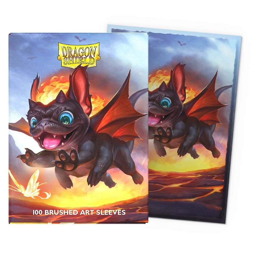 Dragon Shield Sleeves - Limited Edition Brushed Art: Spirit Animals – Wufdragon 100CT Card Sleeves - Textured Back - Compatible with Magic The Gathering, Pokémon, and Yugioh TCG & LCG - Top Loader 1