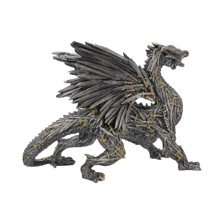 Swordwing Dragon Figure Forged From The Blades Of Enemies 29.5cm