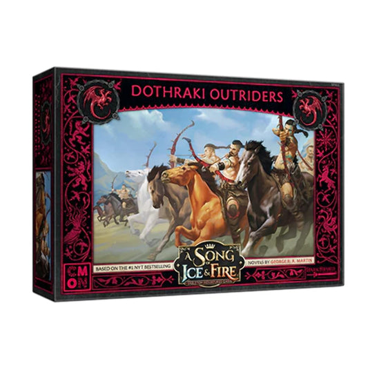 CMON A Song of Ice and Fire Tabletop Miniatures Dothraki Outriders Unit Box - Skilled Scourge of The Great Grass Sea, Strategy Game for Adults, Ages 14+, 2+ Players, 45-60 Minute Playtime, Made 1