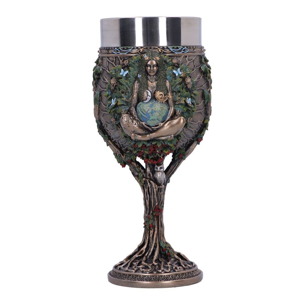 Bronze Mother Earth Goblet 20cm