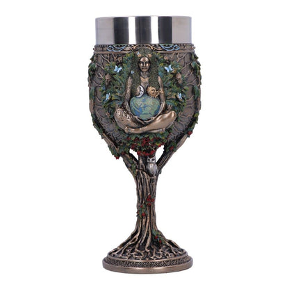 Bronze Mother Earth Goblet 20cm 2