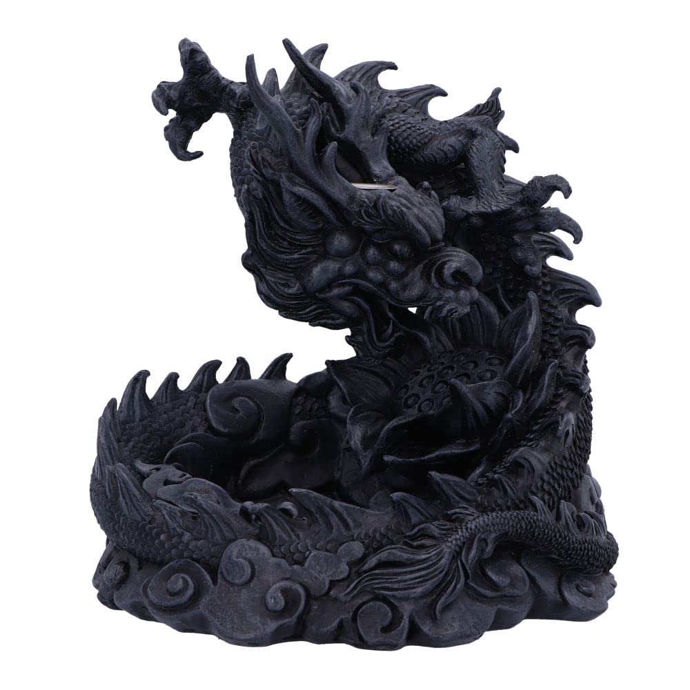 Heilong Asian Inspired Dragon Backflow Incense Burner 17.5cm 2