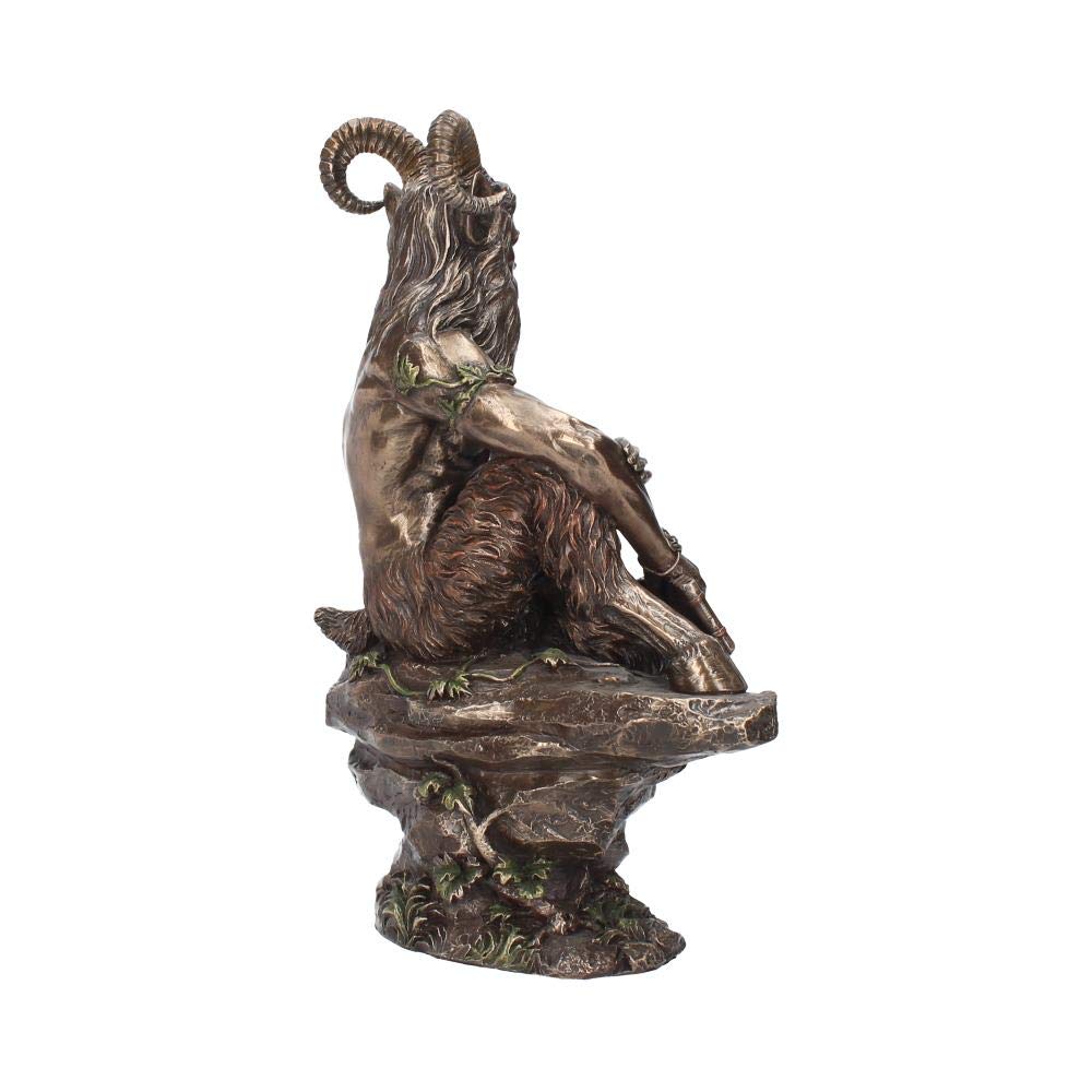 Pan Fawn with Flutes Finished in Bronze Large 30.5cm Resin Figurine 5