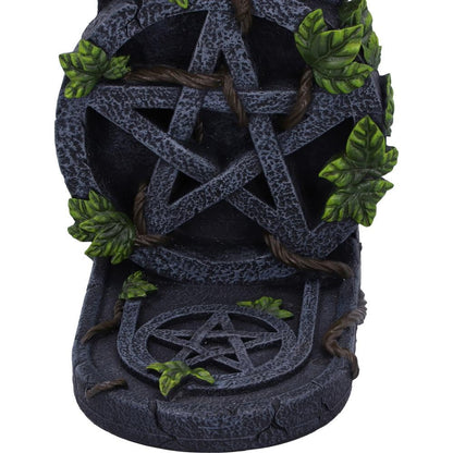 Aged Pentagram Wiccan Incense Burner 20.5cm 4