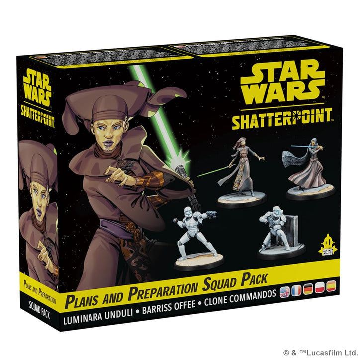 Star Wars Shatterpoint Plans and Preparation SQUAD PACK - Tabletop Miniatures Game, Strategy Game for Kids and Adults, Ages 14+, 2 Players, 90 Minute Playtime, Made by Atomic Mass Games