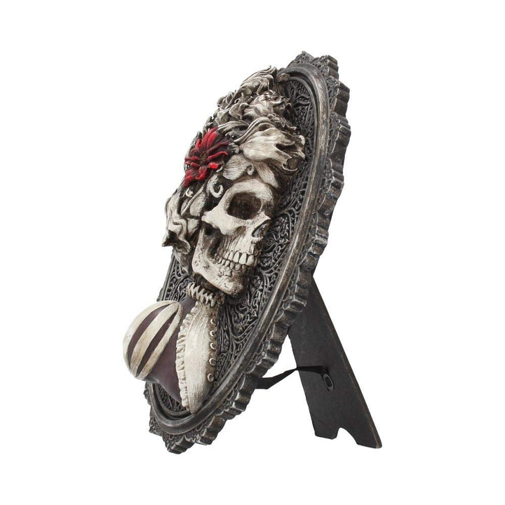 Beautiful Female Skeleton Plaque Day of the Dead Valentine Wall Hanging 22cm