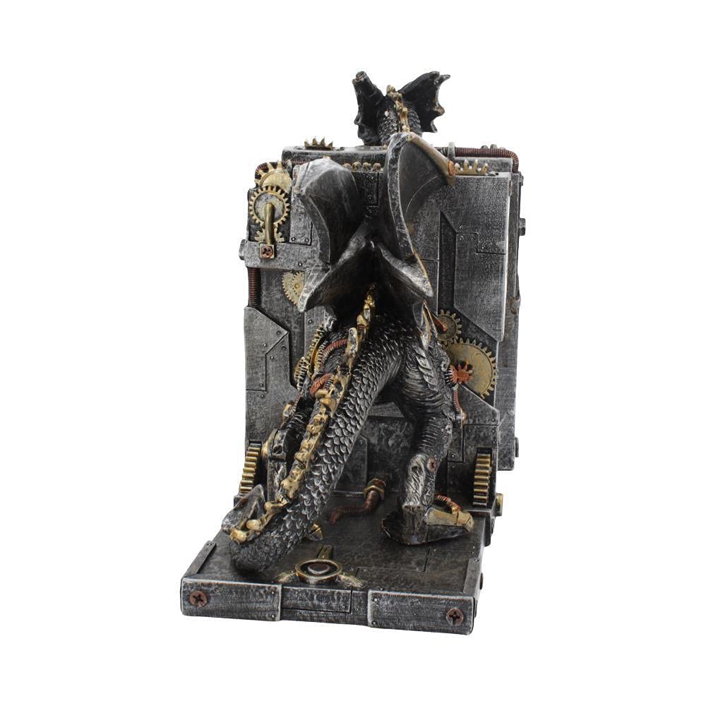 Dracus Machina Steampunk Dragon Bookends 27cm 3